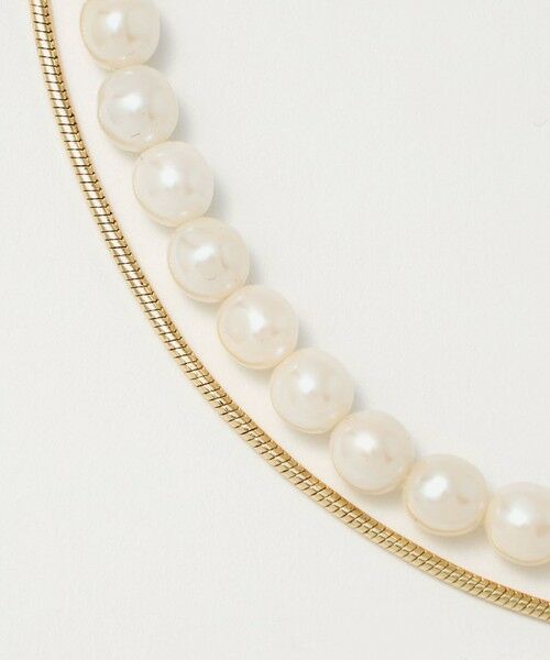 green label relaxing / グリーンレーベル リラクシング ネックレス・ペンダント・チョーカー | バロック フェイクパール＆チェーン 3WAY ネックレス | 詳細1