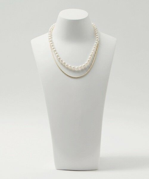green label relaxing / グリーンレーベル リラクシング ネックレス・ペンダント・チョーカー | バロック フェイクパール＆チェーン 3WAY ネックレス | 詳細3