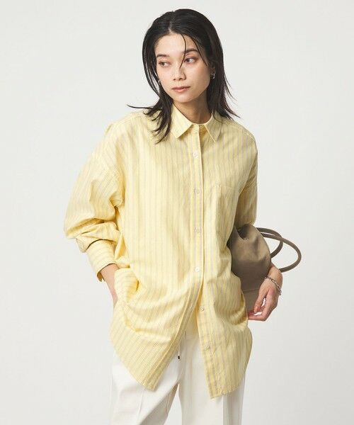 green label relaxing / グリーンレーベル リラクシング シャツ・ブラウス | ［size SHORTあり］オックス オーバー シャツ（YELLOW）