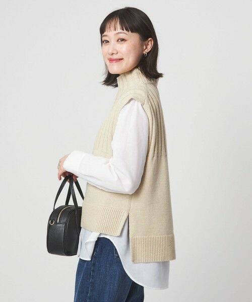 green label relaxing / グリーンレーベル リラクシング シャツ・ブラウス | ニット タートル ベスト × シャツ セット | 詳細1