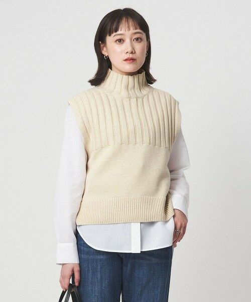 green label relaxing / グリーンレーベル リラクシング シャツ・ブラウス | ニット タートル ベスト × シャツ セット | 詳細2