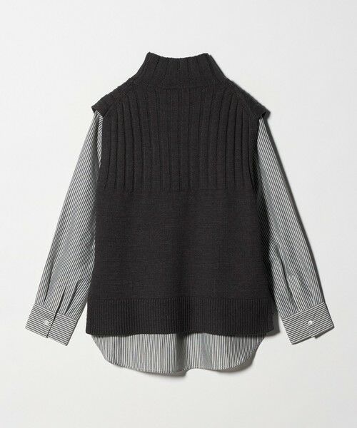 green label relaxing / グリーンレーベル リラクシング シャツ・ブラウス | ニット タートル ベスト × シャツ セット | 詳細12