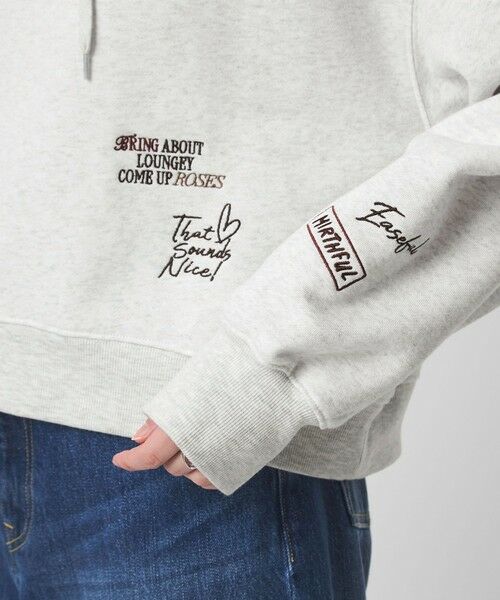 green label relaxing / グリーンレーベル リラクシング パーカー | 【WEB限定】＜at ease＞エンブロイダリ— フーディ— | 詳細18