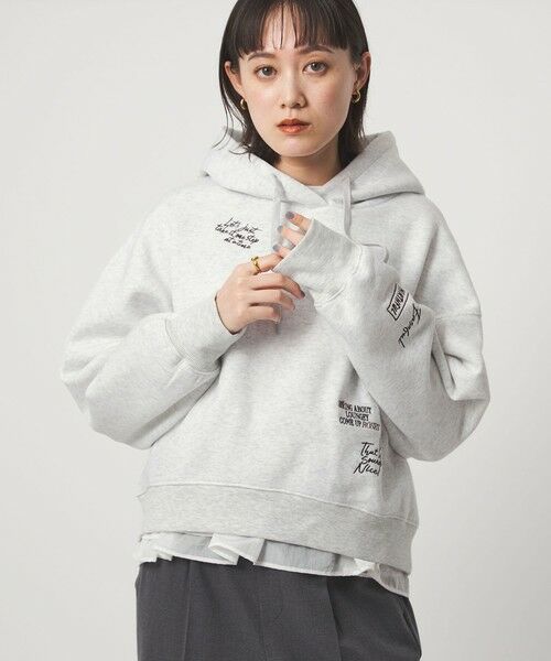 green label relaxing / グリーンレーベル リラクシング パーカー | 【WEB限定】＜at ease＞エンブロイダリ— フーディ— | 詳細8