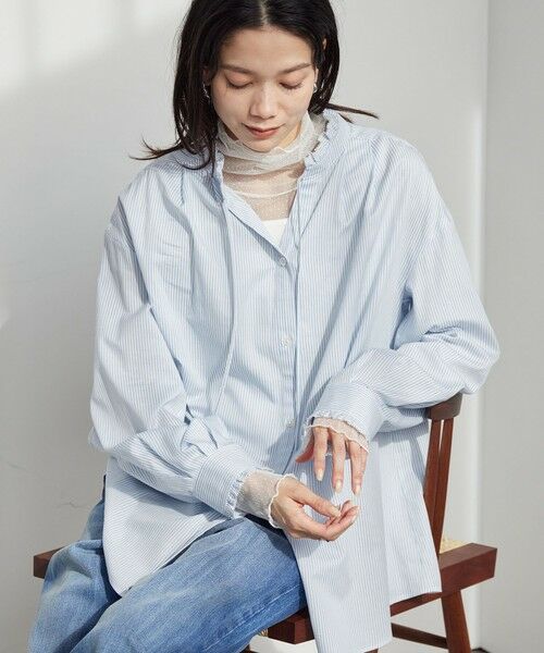 green label relaxing / グリーンレーベル リラクシング カットソー | シアー ドット タートルネック カットソー | 詳細7