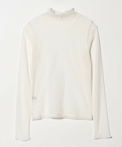 green label relaxing / グリーンレーベル リラクシング カットソー | シアー ドット タートルネック カットソー | 詳細1