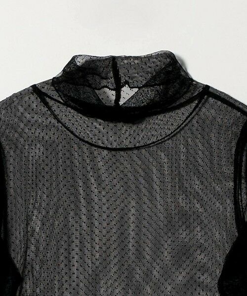 green label relaxing / グリーンレーベル リラクシング カットソー | シアー ドット タートルネック カットソー | 詳細17