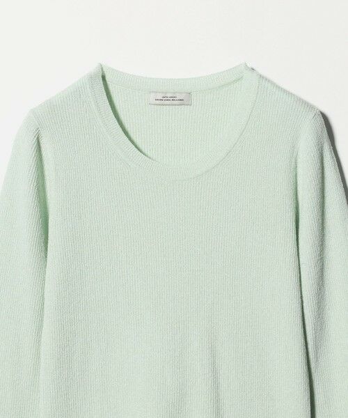 green label relaxing / グリーンレーベル リラクシング ニット・セーター | リブ ニット クルーネック プルオーバー ウォッシャブル | 詳細8