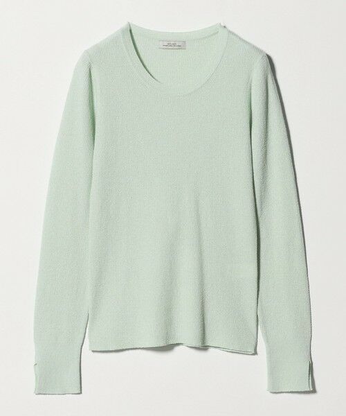 green label relaxing / グリーンレーベル リラクシング ニット・セーター | リブ ニット クルーネック プルオーバー ウォッシャブル（LIME）