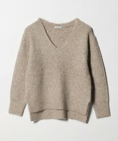 green label relaxing / グリーンレーベル リラクシング ニット・セーター | アルパカブレンド アゼ Vネック プルオーバー ニット