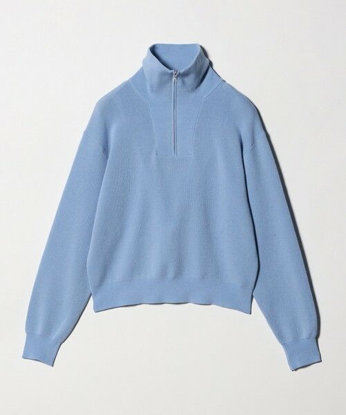 green label relaxing / グリーンレーベル リラクシング ニット・セーター | ハーフ ジップ プルオーバー ウォッシャブル（ROYAL）
