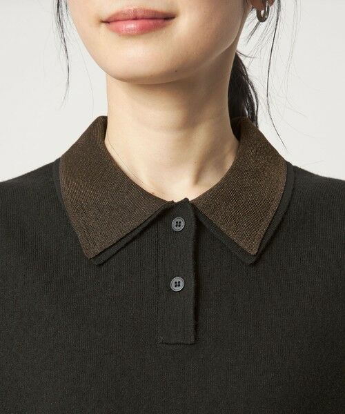 green label relaxing / グリーンレーベル リラクシング ニット・セーター | ポロニット ドッキング プルオーバー | 詳細10