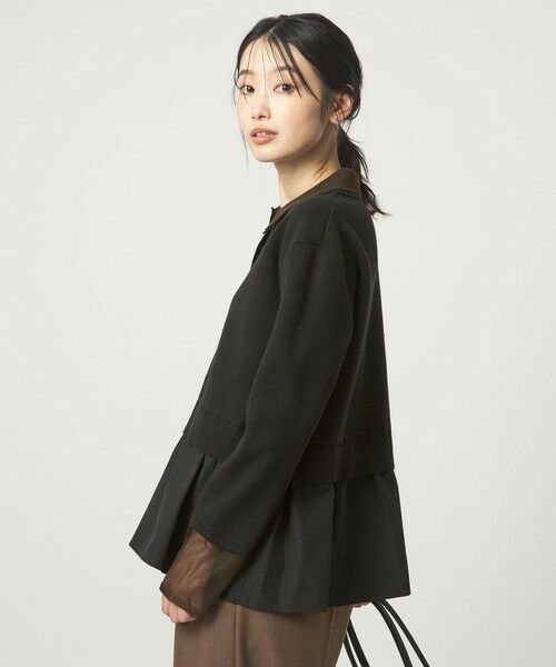 green label relaxing / グリーンレーベル リラクシング ニット・セーター | ポロニット ドッキング プルオーバー | 詳細2