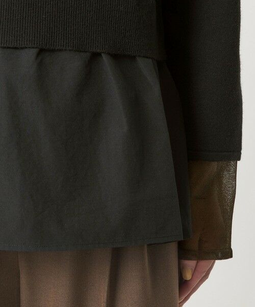 green label relaxing / グリーンレーベル リラクシング ニット・セーター | ポロニット ドッキング プルオーバー | 詳細12