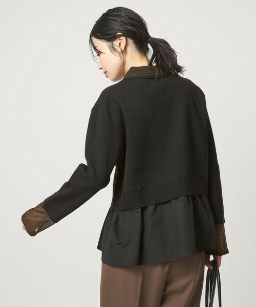 green label relaxing / グリーンレーベル リラクシング ニット・セーター | ポロニット ドッキング プルオーバー | 詳細3