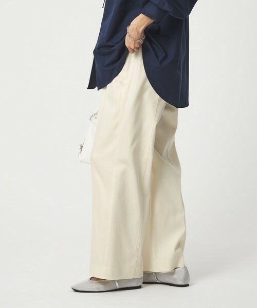 green label relaxing / グリーンレーベル リラクシング デニムパンツ | ［size SHORT/TALLあり］ニーハイフレアパンツ デニム 2 ストレッチ | 詳細1