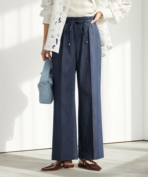 green label relaxing / グリーンレーベル リラクシング デニムパンツ | ［size SHORT/TALLあり］ニーハイフレアパンツ デニム 2 ストレッチ | 詳細6