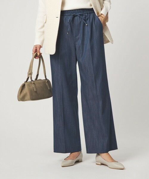 green label relaxing / グリーンレーベル リラクシング デニムパンツ | ［size SHORT/TALLあり］ニーハイフレアパンツ デニム 2 ストレッチ | 詳細12