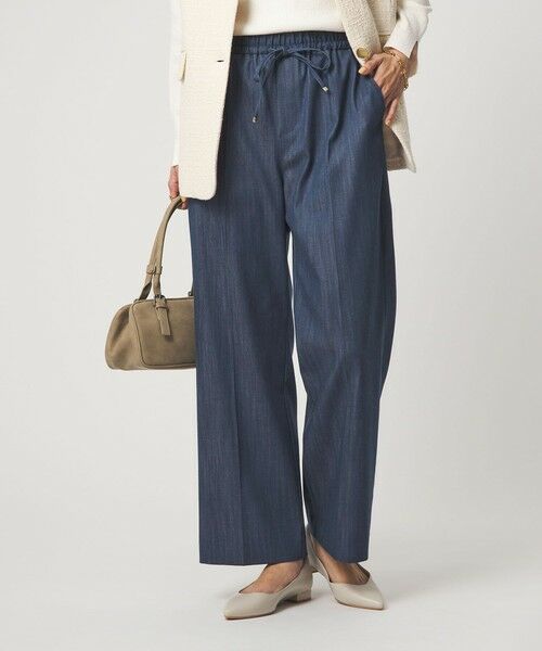 green label relaxing / グリーンレーベル リラクシング デニムパンツ | ［size SHORT/TALLあり］ニーハイフレアパンツ デニム 2 ストレッチ | 詳細14