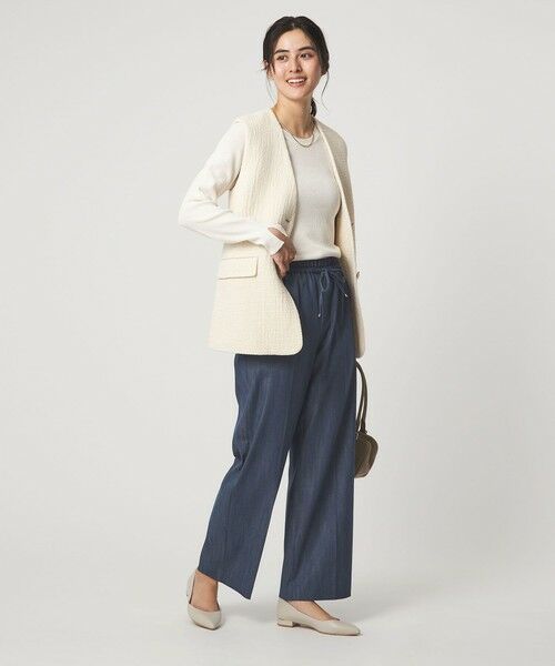 green label relaxing / グリーンレーベル リラクシング デニムパンツ | ［size SHORT/TALLあり］ニーハイフレアパンツ デニム 2 ストレッチ | 詳細16