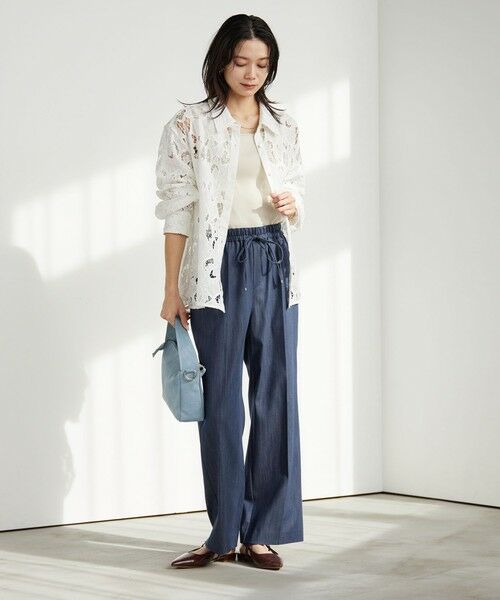 green label relaxing / グリーンレーベル リラクシング デニムパンツ | ［size SHORT/TALLあり］ニーハイフレアパンツ デニム 2 ストレッチ | 詳細10