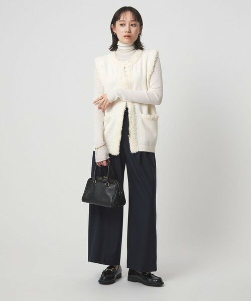 green label relaxing / グリーンレーベル リラクシング ベスト | ブークレ×フリンジ ベスト ウォッシャブル | 詳細5