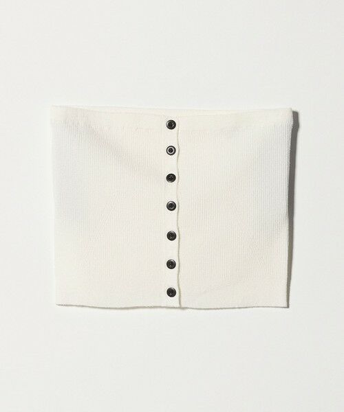 green label relaxing / グリーンレーベル リラクシング ベスト | リブ ニット ビスチェ ウォッシャブル（OFF WHITE）