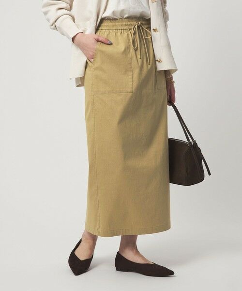 green label relaxing / グリーンレーベル リラクシング ロング・マキシ丈スカート | ［size SHORT/TALLあり］オルマイ LI/MIX タイト スカート（BEIGE）