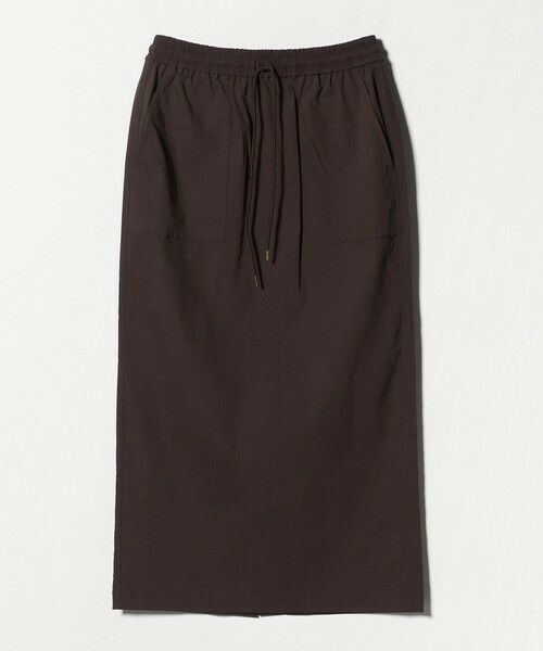 green label relaxing / グリーンレーベル リラクシング ロング・マキシ丈スカート | ［size SHORT/TALLあり］オルマイ LI/MIX タイト スカート（MD.BROWN）