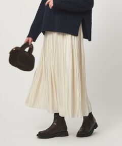 green label relaxing / グリーンレーベル リラクシング ロング・マキシ丈スカート | シャイニー プリーツ スカート