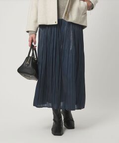 green label relaxing / グリーンレーベル リラクシング ロング・マキシ丈スカート | シャイニー プリーツ スカート
