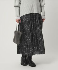 green label relaxing / グリーンレーベル リラクシング ロング・マキシ丈スカート | シャイニー プリーツ スカート