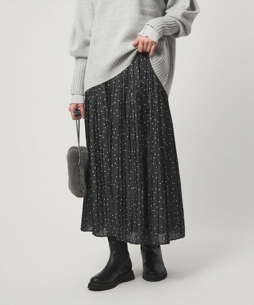green label relaxing / グリーンレーベル リラクシング ロング・マキシ丈スカート | シャイニー プリーツ スカート | 詳細17