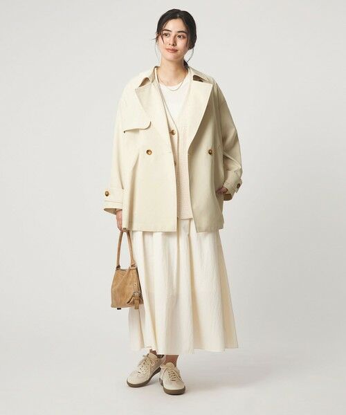 green label relaxing / グリーンレーベル リラクシング トレンチコート | ［size SHORTあり］ミドル トレンチ コート 撥水 | 詳細3