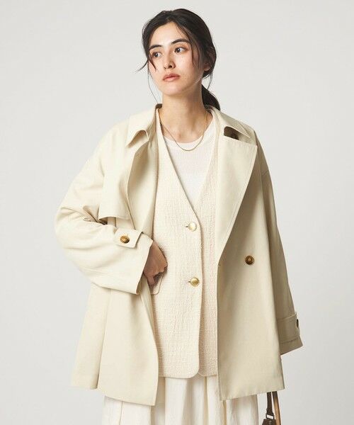 green label relaxing / グリーンレーベル リラクシング トレンチコート | ［size SHORTあり］ミドル トレンチ コート 撥水 | 詳細4