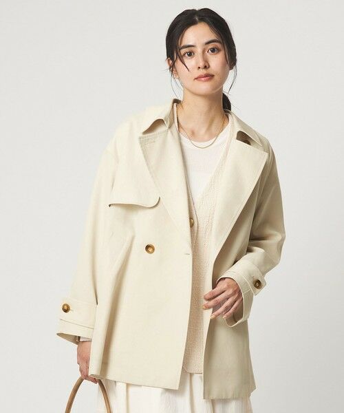 green label relaxing / グリーンレーベル リラクシング トレンチコート | ［size SHORTあり］ミドル トレンチ コート 撥水 | 詳細1