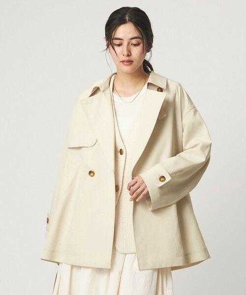 green label relaxing / グリーンレーベル リラクシング トレンチコート | ［size SHORTあり］ミドル トレンチ コート 撥水 | 詳細2