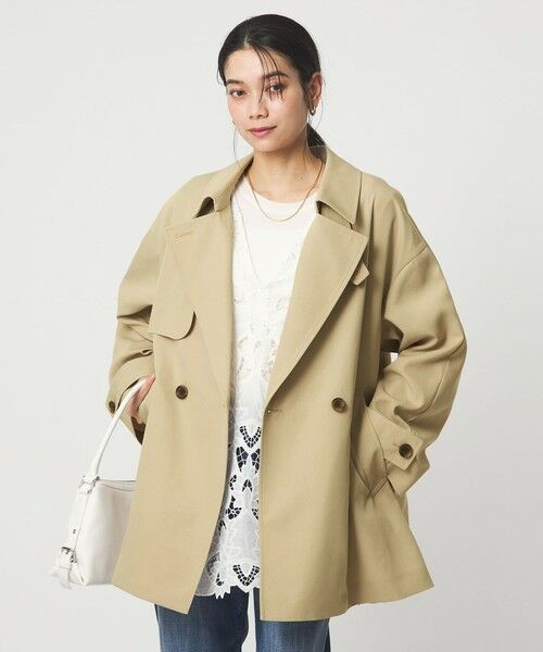 green label relaxing / グリーンレーベル リラクシング トレンチコート | ［size SHORTあり］ミドル トレンチ コート 撥水 | 詳細7