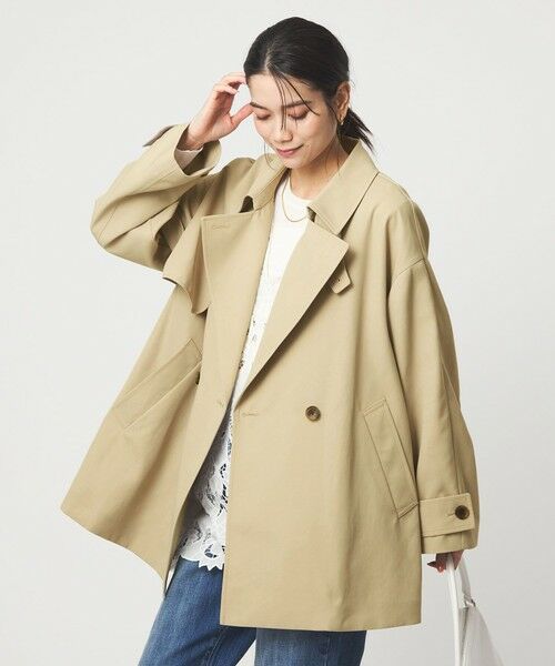 green label relaxing / グリーンレーベル リラクシング トレンチコート | ［size SHORTあり］ミドル トレンチ コート 撥水 | 詳細8