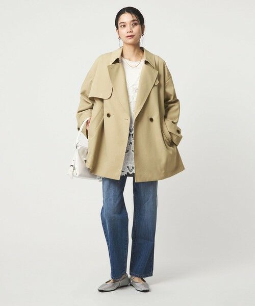 green label relaxing / グリーンレーベル リラクシング トレンチコート | ［size SHORTあり］ミドル トレンチ コート 撥水 | 詳細11
