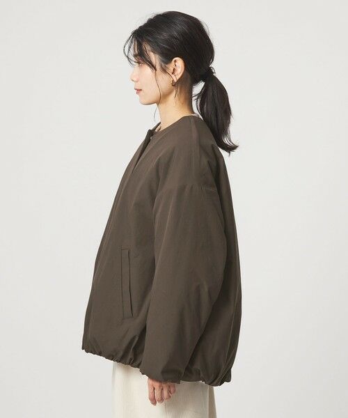 green label relaxing / グリーンレーベル リラクシング ブルゾン | ［size SHORTあり］パフィー ノーカラー ブルゾン 2 撥水 ウォッシャブル | 詳細12