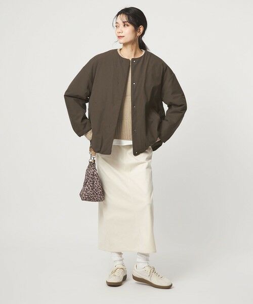 green label relaxing / グリーンレーベル リラクシング ブルゾン | ［size SHORTあり］パフィー ノーカラー ブルゾン 2 撥水 ウォッシャブル | 詳細8