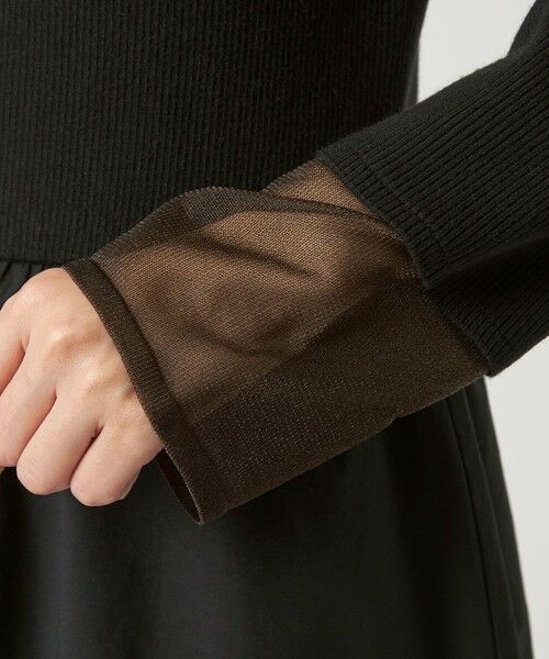 green label relaxing / グリーンレーベル リラクシング ロング・マキシ丈ワンピース | ポロニット ドッキング ワンピース | 詳細4