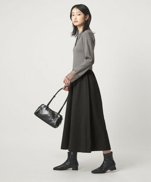 green label relaxing / グリーンレーベル リラクシング ロング・マキシ丈ワンピース | ポロニット ドッキング ワンピース | 詳細8