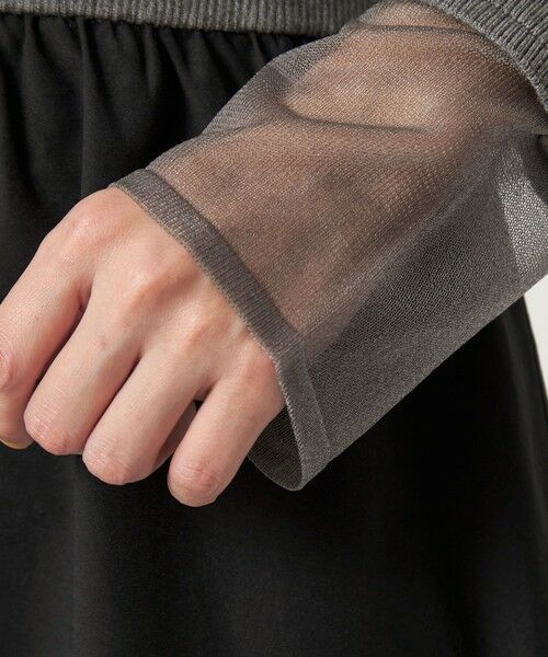 green label relaxing / グリーンレーベル リラクシング ロング・マキシ丈ワンピース | ポロニット ドッキング ワンピース | 詳細9