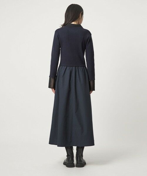 green label relaxing / グリーンレーベル リラクシング ロング・マキシ丈ワンピース | ポロニット ドッキング ワンピース | 詳細18