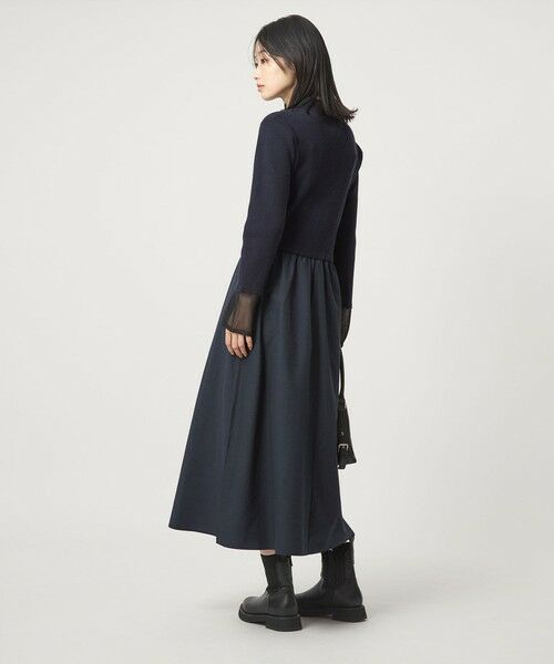 green label relaxing / グリーンレーベル リラクシング ロング・マキシ丈ワンピース | ポロニット ドッキング ワンピース | 詳細15