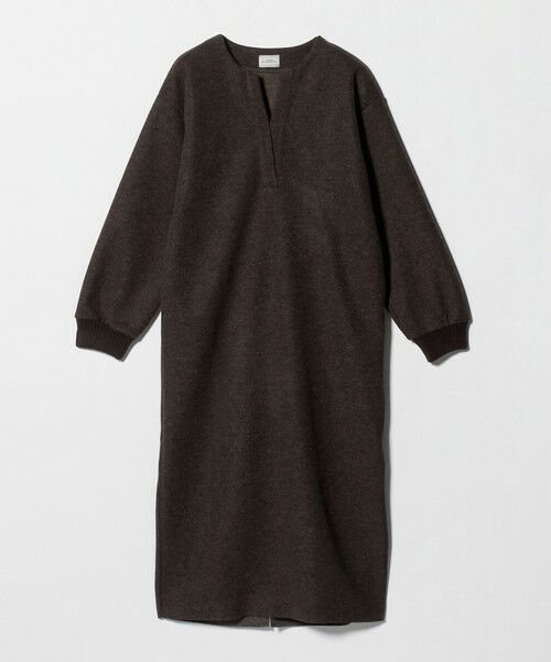 green label relaxing / グリーンレーベル リラクシング ロング・マキシ丈ワンピース | メルトンライク ワンピース（MD.BROWN）