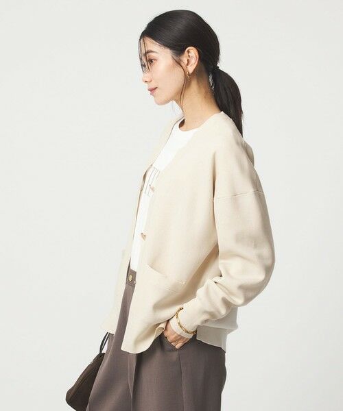 green label relaxing / グリーンレーベル リラクシング カーディガン・ボレロ | パフニット カーディガン ウォッシャブル | 詳細5