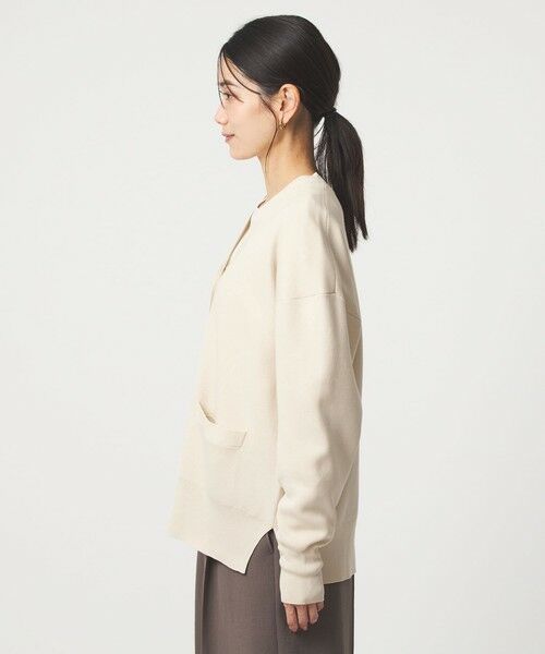 green label relaxing / グリーンレーベル リラクシング カーディガン・ボレロ | パフニット カーディガン ウォッシャブル | 詳細10